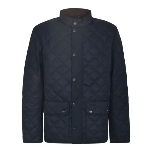 Barbour , Blue Quilted Jackets ,Blue male, Sizes: