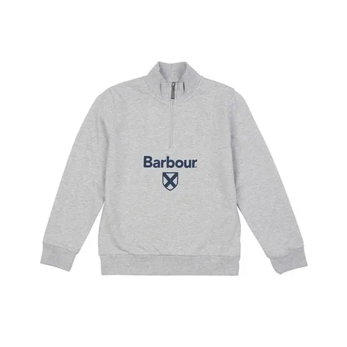 Barbour Boys Floyd Half Zip Sweatshirt - Grey