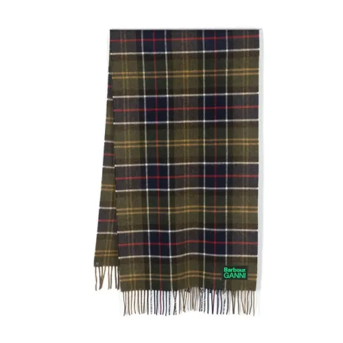 Barbour , Brown Tartan Check Scarf ,Brown female, Sizes: ONE