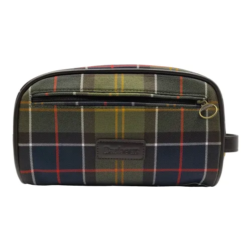 Barbour , Casual Tartan Makeup Bag ,Green male, Sizes: ONE SIZE