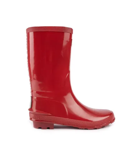 Barbour Childrens Unisex Shield Boots - Red Rubber