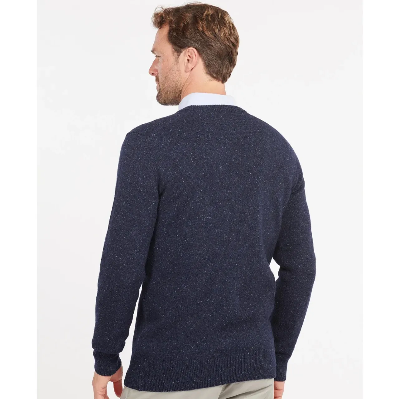 Barbour , Chunky Knit Wool Sweater in Navy ,Blue male, Sizes: