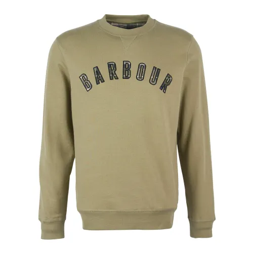 Barbour , Classic Crew Neck Sweatshirt ,Green male, Sizes: