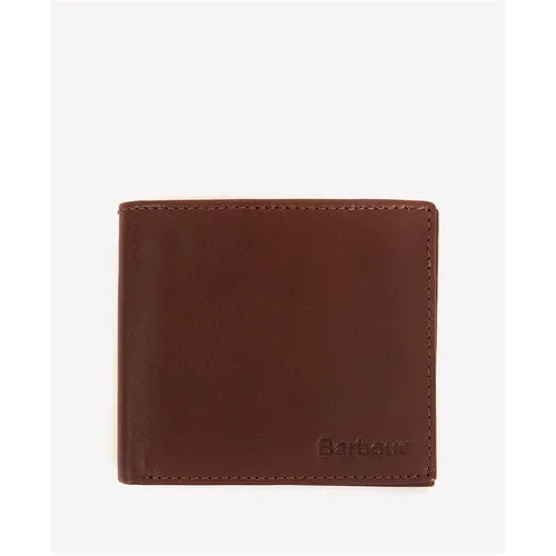 Barbour Colwell Leather Billfold Wallet - Brown