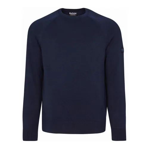 Barbour , Cotton Crew Neck Sweater in International Navy ,Blue male, Sizes: