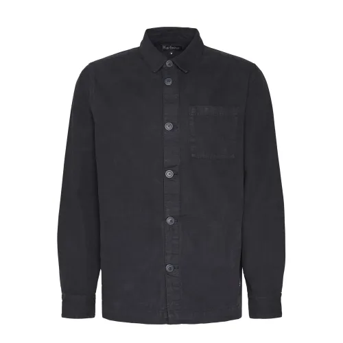 Barbour , Cotton Long Sleeve Shirt ,Black male, Sizes: