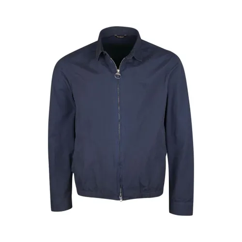 Barbour , Cotton Windbreaker Jacket ,Blue male, Sizes: