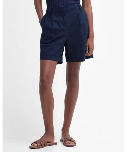 Barbour Darla Womens Tailored Shorts - Navy
