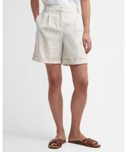 Barbour Darla Womens Tailored Shorts - White