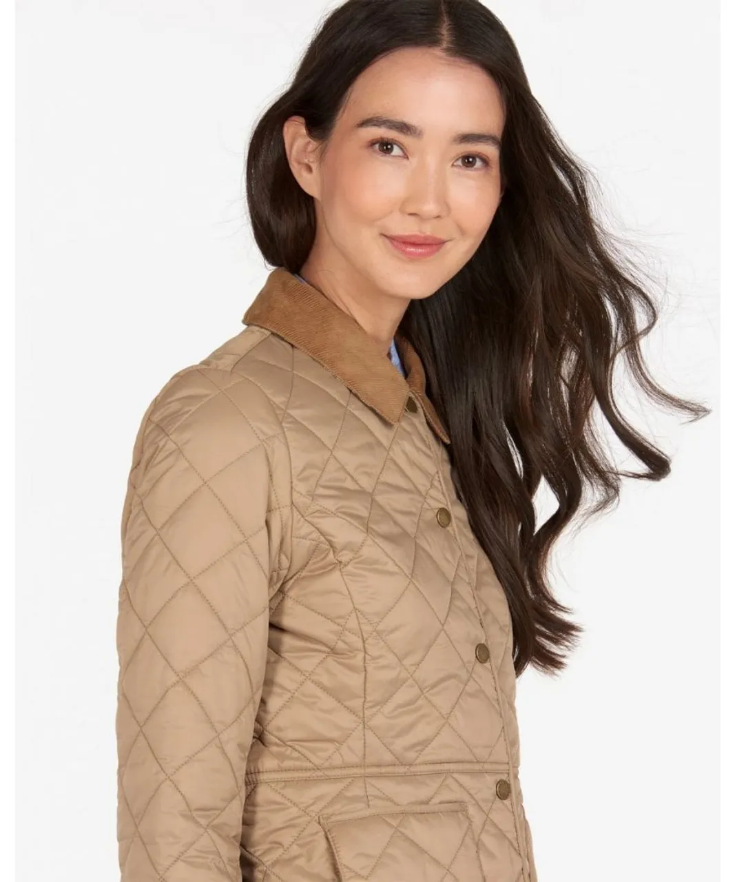 Barbour Deveron Quilted Womens Jacket - Brown