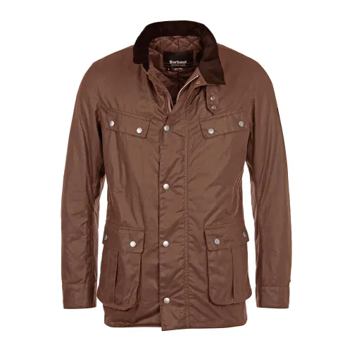 Barbour , Duke Wax Jacket Tourer Style ,Brown male, Sizes: