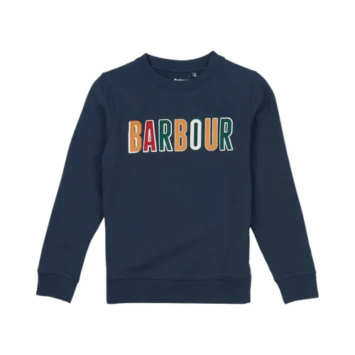 Barbour , Durable Crew Neck Training Shirt ,Blue male, Sizes: