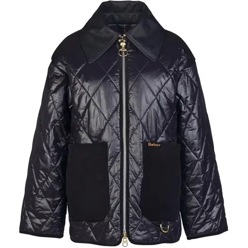 BARBOUR Edit Premium Woodhall Quilted Jacket - Black