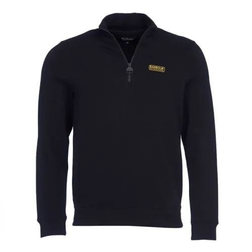 Barbour , Essential Half Zip Sweatshirt ,Black male, Sizes: