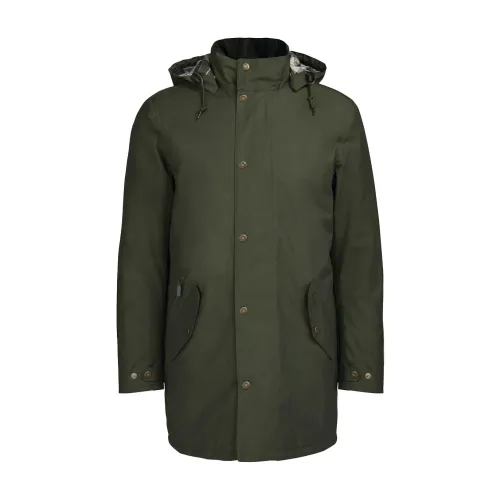 Barbour , Green Parka Jacket ,Green male, Sizes: