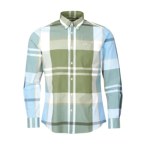Barbour , Harris Tailored Check Shirt ,Green male, Sizes: