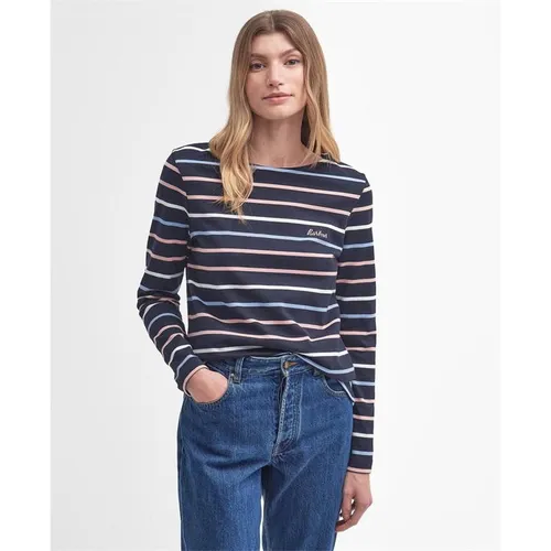 Barbour Hawkins Striped Long-Sleeved T-Shirt - Blue