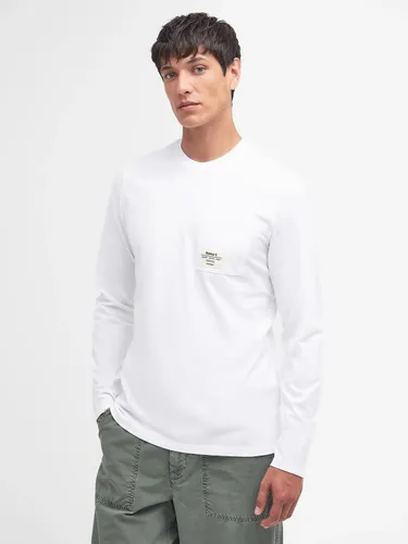 Barbour Holbeck Long Sleeve T-Shirt, White - White - Male
