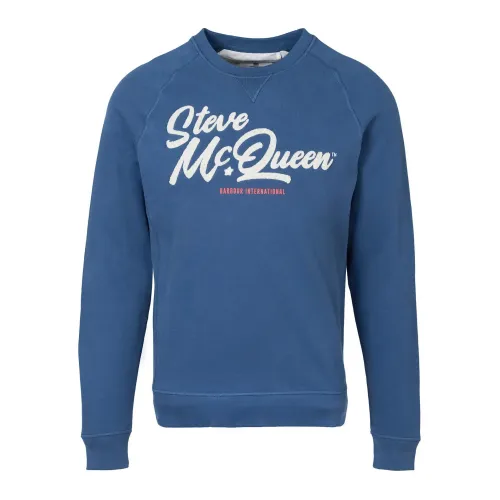 Barbour , Holts Graphic Sweatshirt ,Blue male, Sizes: