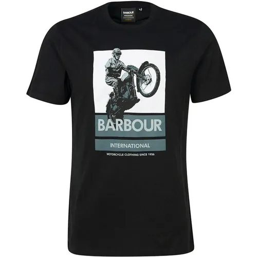 Barbour International Archie Graphic-Print T-Shirt - Black