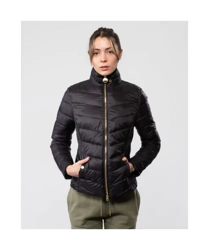 Barbour International Aubern Quilted Womens Jacket - Black Polyamide