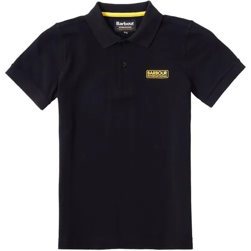 Barbour International Boys Essential Polo Shirt - Black