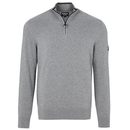 Barbour International Cotton Half Zip Sweater - Grey
