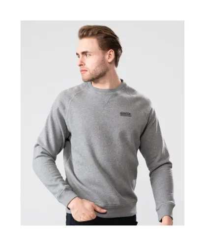 Barbour International Essential Crew Mens Sweatshirt - Grey