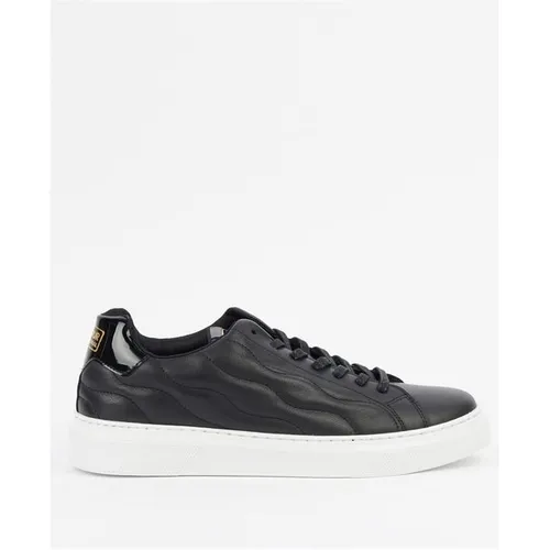 Barbour International Glendale Leather Trainers - Black