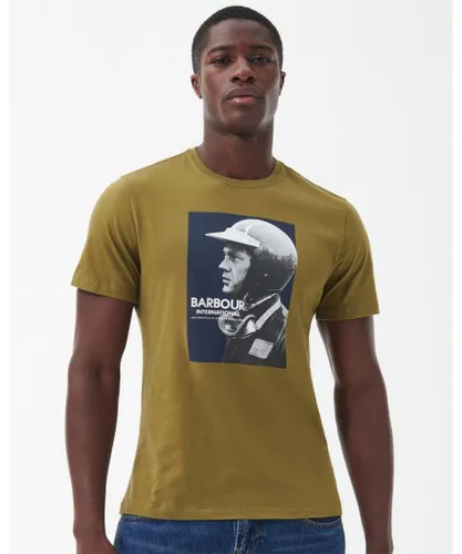 Barbour International Greyson Mens T-Shirt - Olive