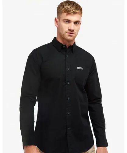 Barbour International Kinetic Long Sleeve Mens Tailored Shirt - Black
