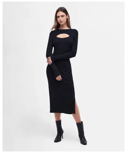 Barbour International Nebula Womens Slim Midi Dress - Black