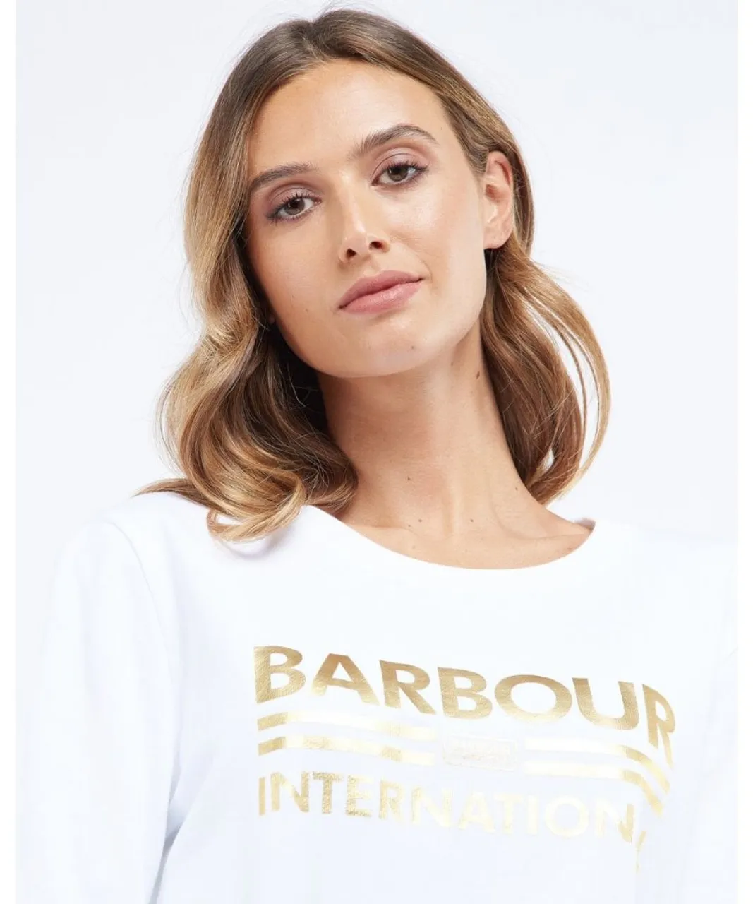 Barbour International Originals Womens Crew Overlayer - White