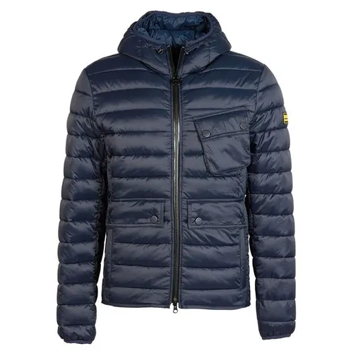 Barbour International Racer Ouston Hooded Quilted Jacket - Blue