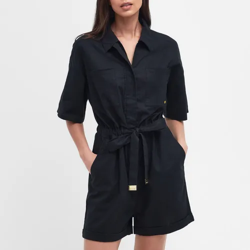 Barbour International Rosell Linen and Cotton-Blend Playsuit