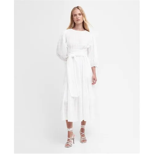 Barbour Kelburn Midi Dress - White