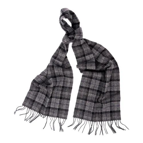 Barbour , Lambswool Scarf ,Gray unisex, Sizes: ONE