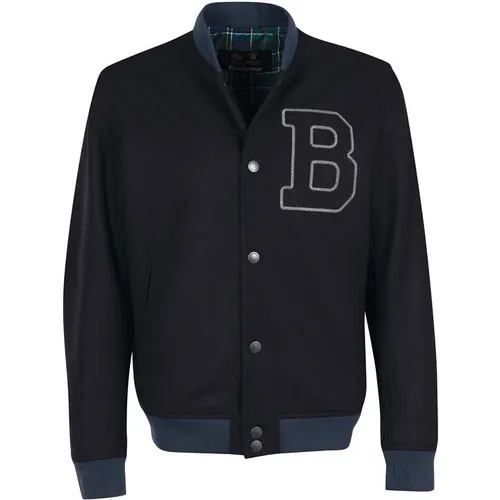 Barbour Letterman Wool Jacket - Blue