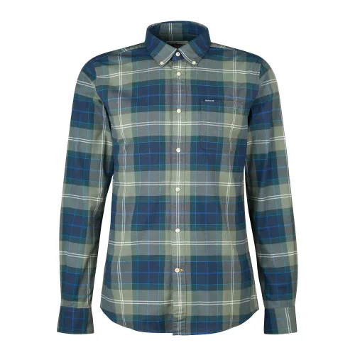 Barbour , Lewis Tailored Shirt Blue Tartan ,Multicolor male, Sizes: