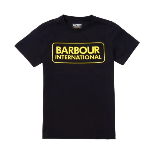 Barbour , Logo-Print T-Shirt, Style ID: 36827-1900026 ,Black male, Sizes: