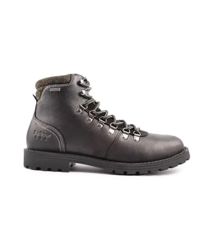 Barbour Mens Quantock Waterproof Boots - Black Leather