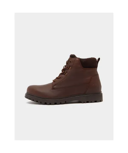 Barbour Mens Stoor Leather Boots in Brown