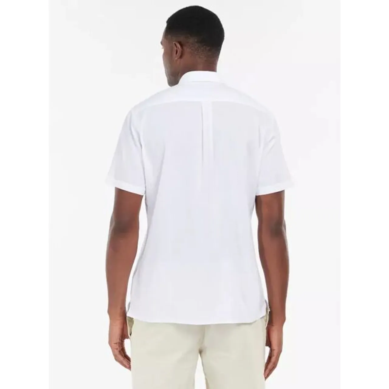 Barbour Nelson Short Sleeve Shirt, White - White - Male