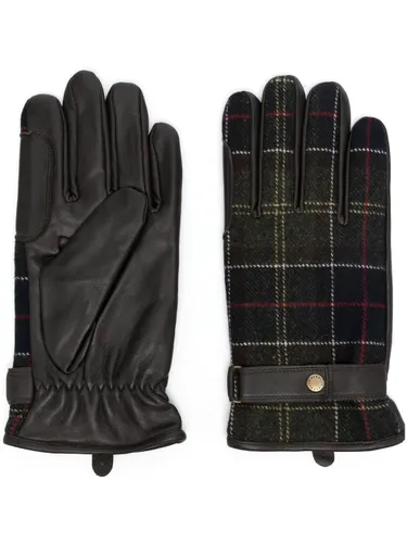 Barbour Newbrough tartan full-finger gloves - Brown