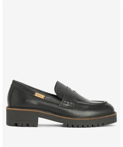 Barbour Norma Womens Penny Loafers - Black