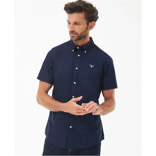 Barbour Oxford Short Sleeve Tailored Shirt - Blue