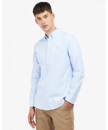 Barbour Oxtown Long Sleeve Mens Tailored Shirt - Sky Blue