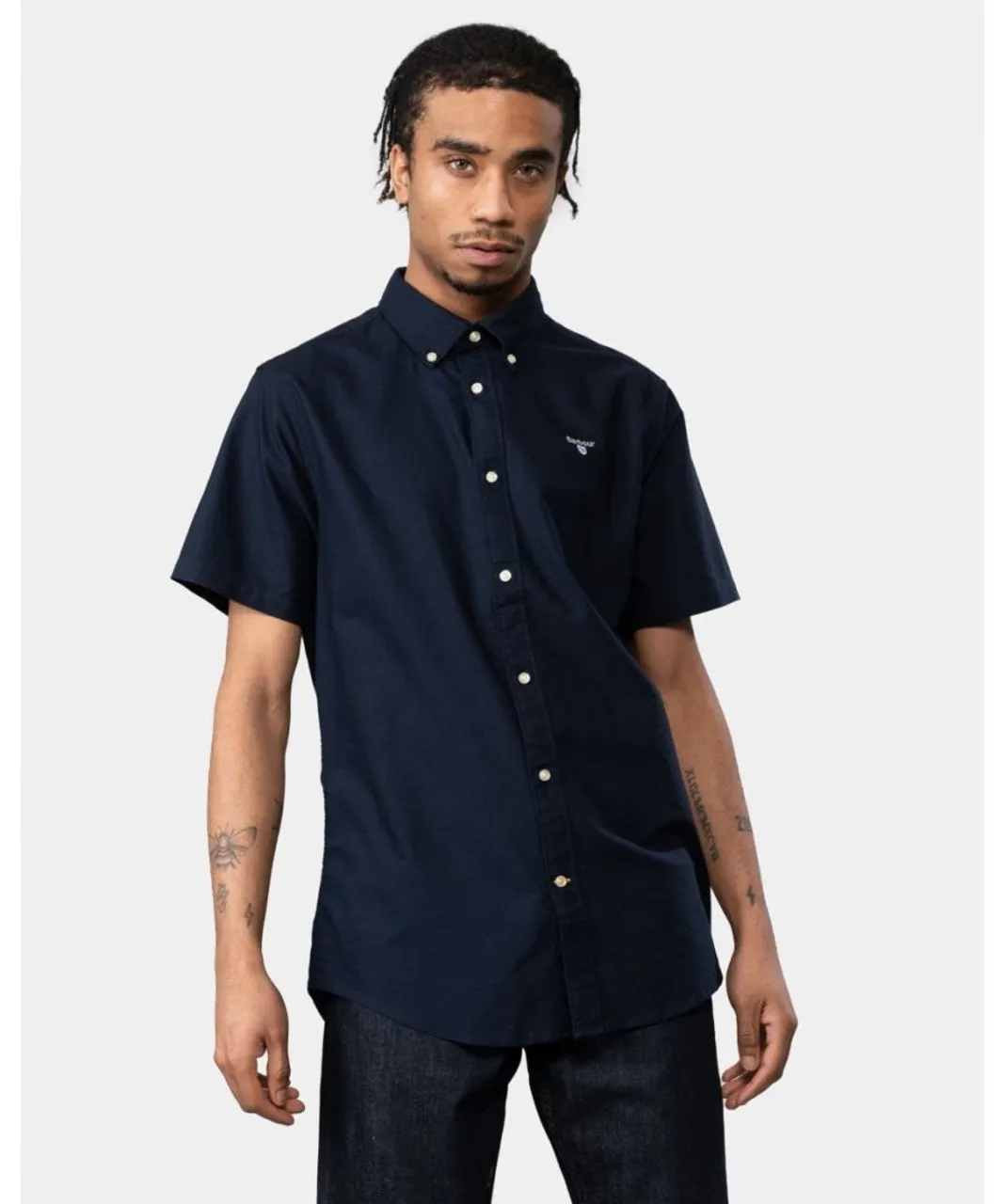 Barbour Oxtown Mens Tailored Shirt - Navy
