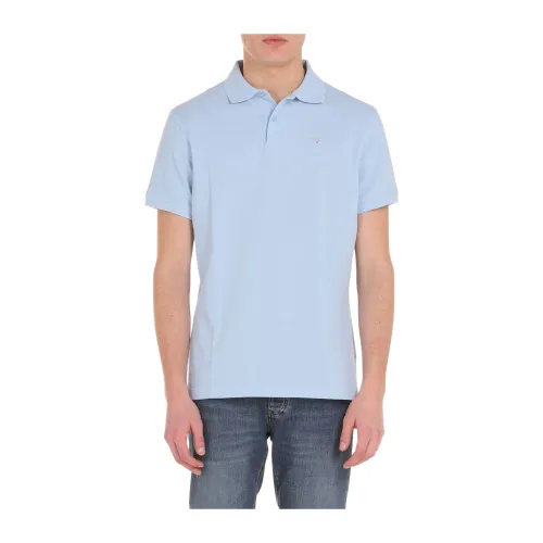 Barbour , Polo with logo ,Blue male, Sizes: