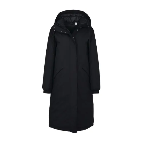 Barbour , Quilted Jacket Black Zip Logo ,Black female, Sizes: